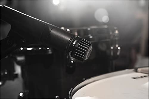 Shure SM57 Dynamic Microphone – Wired Cardioid XLR Instrument Handheld Mic for Guitar Amplifiers, Snare Drum, Percussion, Live Sound & Studio Recording, Black