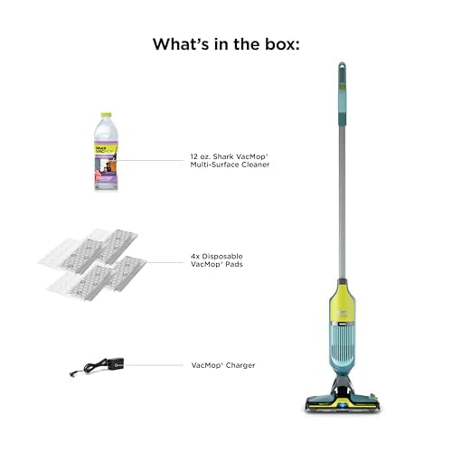 Shark VACMOP Reveal Aspirapolvere Senza Fili per Pavimenti Duri