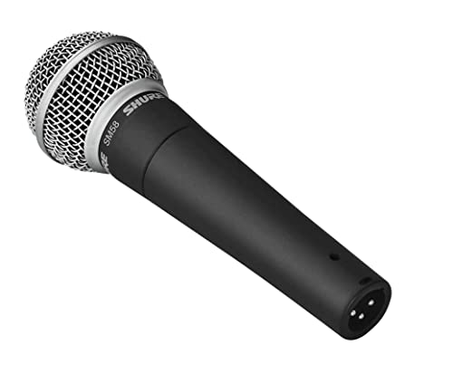 Shure SM58-LC Dynamic Vocal Microphone – Professional Handheld Cardioid XLR Mic for Singing, Live Performance, Studio Recording, Podcast & Broadcast, Black