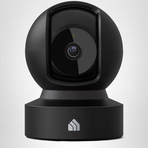 Kasa 1080p Indoor Pan/Tilt Wired Security Camera - Works as a Baby & Pet Monitor, Motion Detection & Tracking, 2-Way Audio, Night Vision, Subscription-Free Local Storage or Optional Cloud, EC71