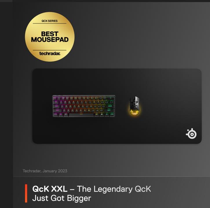 QcK XXL Cloth Gaming Mouse Pad 63429
