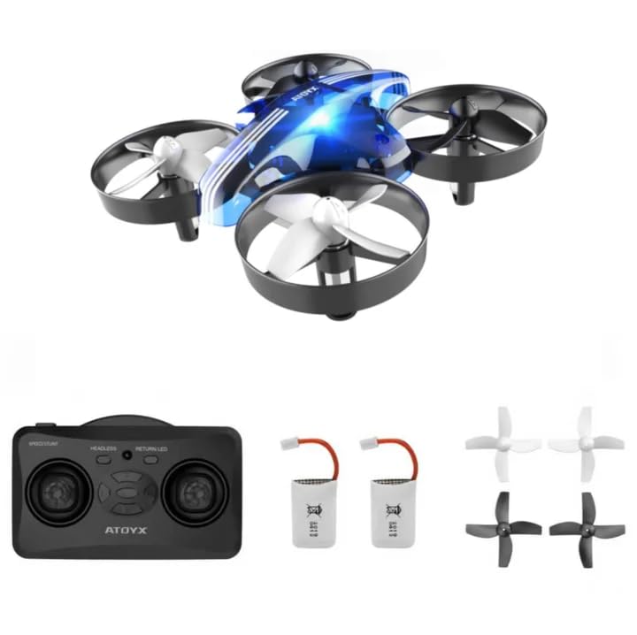 ATOYX Mini Drone for Kids & Beginners, Indoor RC Nano Helicopter Quadcopter with