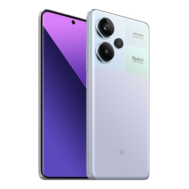 Xiaomi Redmi Note 13 Pro+ 5G (256GB + 8GB) 6.67" 200Mp Triple (for Tmobile Mint Tello & Global) Global Version Unlocked (Aurora Purple)