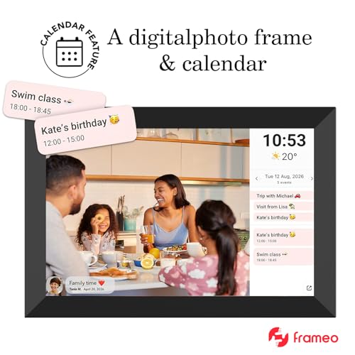 10.1" Smart WiFi Digital Photo Frame 32GB, Black