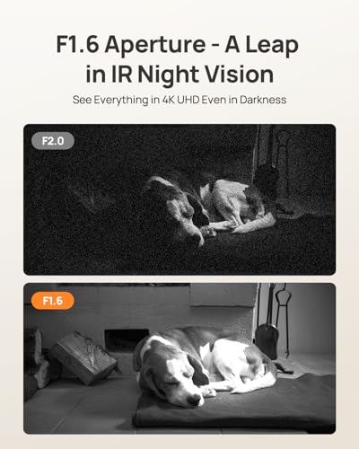 Anona 4K UHD Indoor Camera, Pet/Dog/Baby Security Camera with Phone App, 360°Pan-Tilt, 5G/2.4G Dual-Band Wi-Fi 6, Auto-Tracking, Person/Pet/Baby Crying Detection, Privacy Mode, Two-Way Audio, 2 Pack