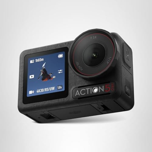DJI Osmo Action 5 Pro Essential Combo, Waterproof Action Camera with 1/1.3"
