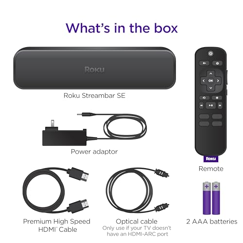 Roku Streambar SE 2-in-1 Soundbar with 4K HDR Streaming Device