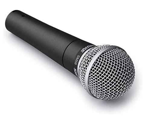 Shure SM58-LC Dynamic Vocal Microphone – Professional Handheld Cardioid XLR Mic for Singing, Live Performance, Studio Recording, Podcast & Broadcast, Black
