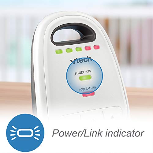 VTech Upgraded Baby Monitor with Rechargeable Battery, Long Range, Crystal-Clear Sound, and Alerts