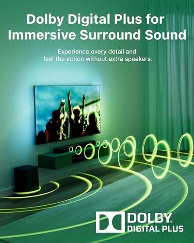 2.1 Channel Soundbar with Wireless Subwoofer Philips B5309