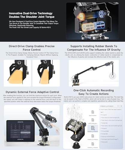 Desktop Robotic Arm Kit with ESP32, 4-DOF, High-Torque Servo