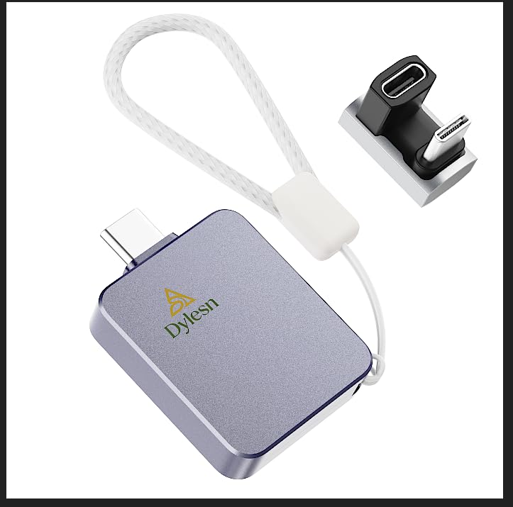 Dylesn 1TB Portable SSD for iPhone 15/16 Pro, 20Gbps USB-C External SSD, 1050MB/s Fast Storage for Photos & ProRes Video, Rugged Waterproof (1TB)