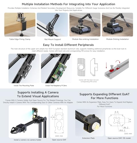 Desktop Robotic Arm Kit with ESP32, 4-DOF, High-Torque Servo