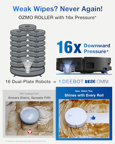 Robot Aspirateur et Serpillière Autonettoyant avec Navigation IA T80