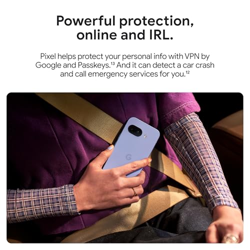 Google Pixel 9a with Gemini - Unlocked Android Smartphone with Incredible Camera and AI Photo Editing, All-Day Battery, and Powerful Security - Porcelain - 128 GB