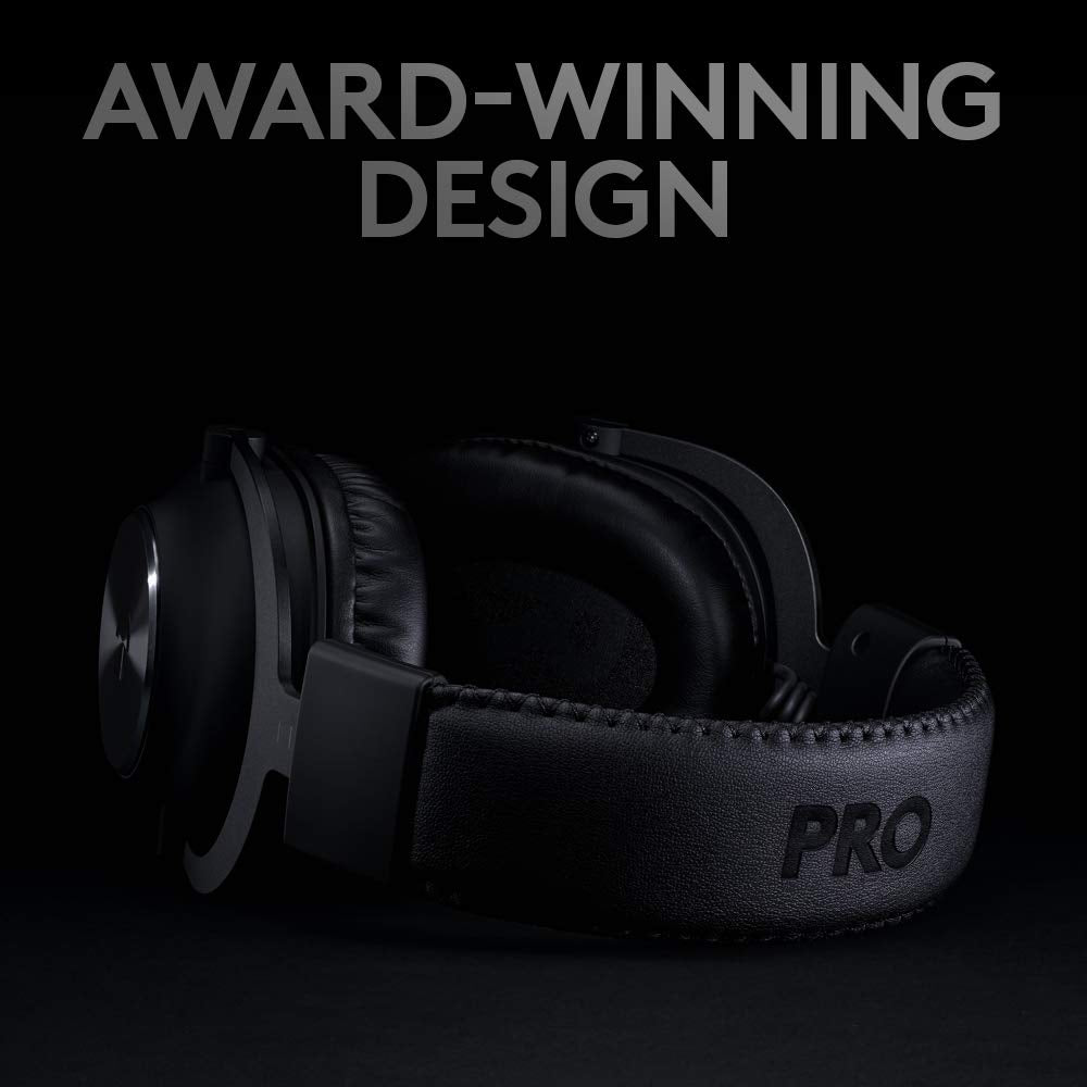 Logitech G PRO X Wireless Lightspeed Gaming Headset with Blue VO!CE Mic Filter Tech, 50 mm PRO-G Drivers, and DTS Headphone:X 2.0 Surround Sound, 20+ Hour Battery Life - Black