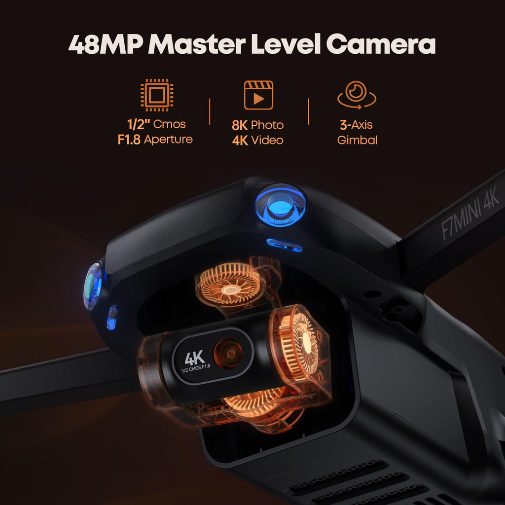 Mini 4K Video 8K Photo Drone with 3-Axis Gimbal