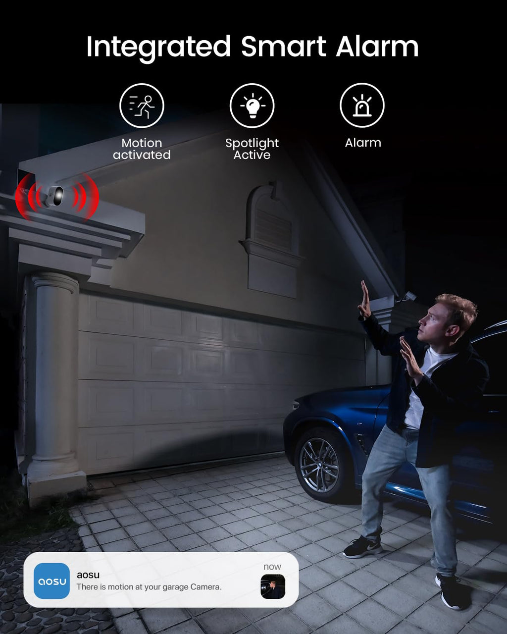 Caméra de sécurité solaire sans fil 3K 5MP avec