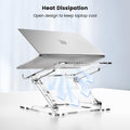 Soporte Ergonómico Ajustable para Portátil de Acrílico F120Y