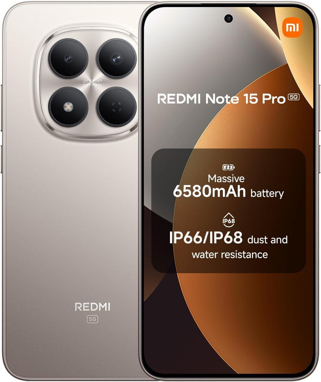 Redmi Note 15 Pro 5G Smartfon 512GB + 8GB NFC 6.83" 120Hz 200MP Pro AI Kamera, Titan