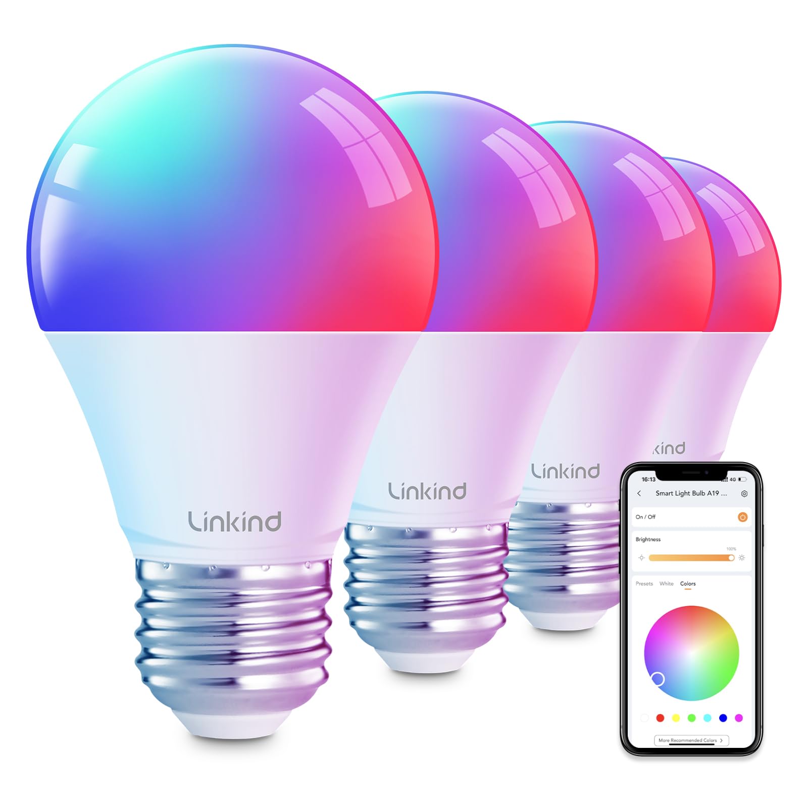 Wi-Fi Smart Bulbs for Alexa & Google Home