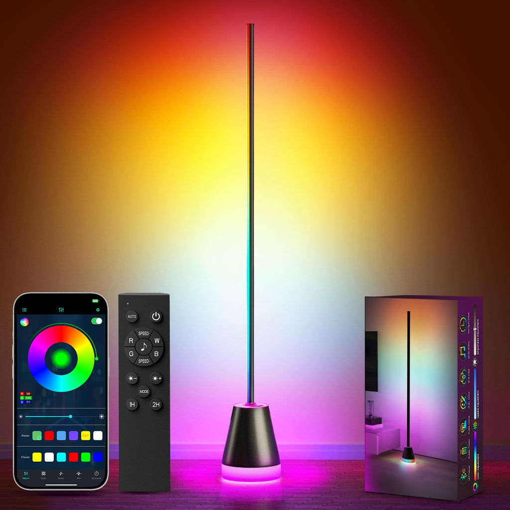 Smart RGB Corner Floor Lamp with 172 LEDs