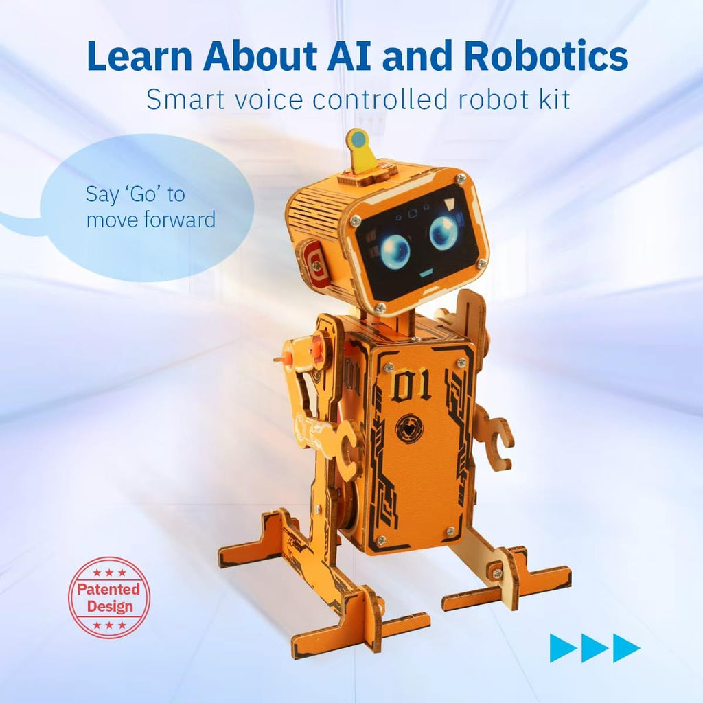 Kit de Construction de Robot Interactif à Commande Vocale