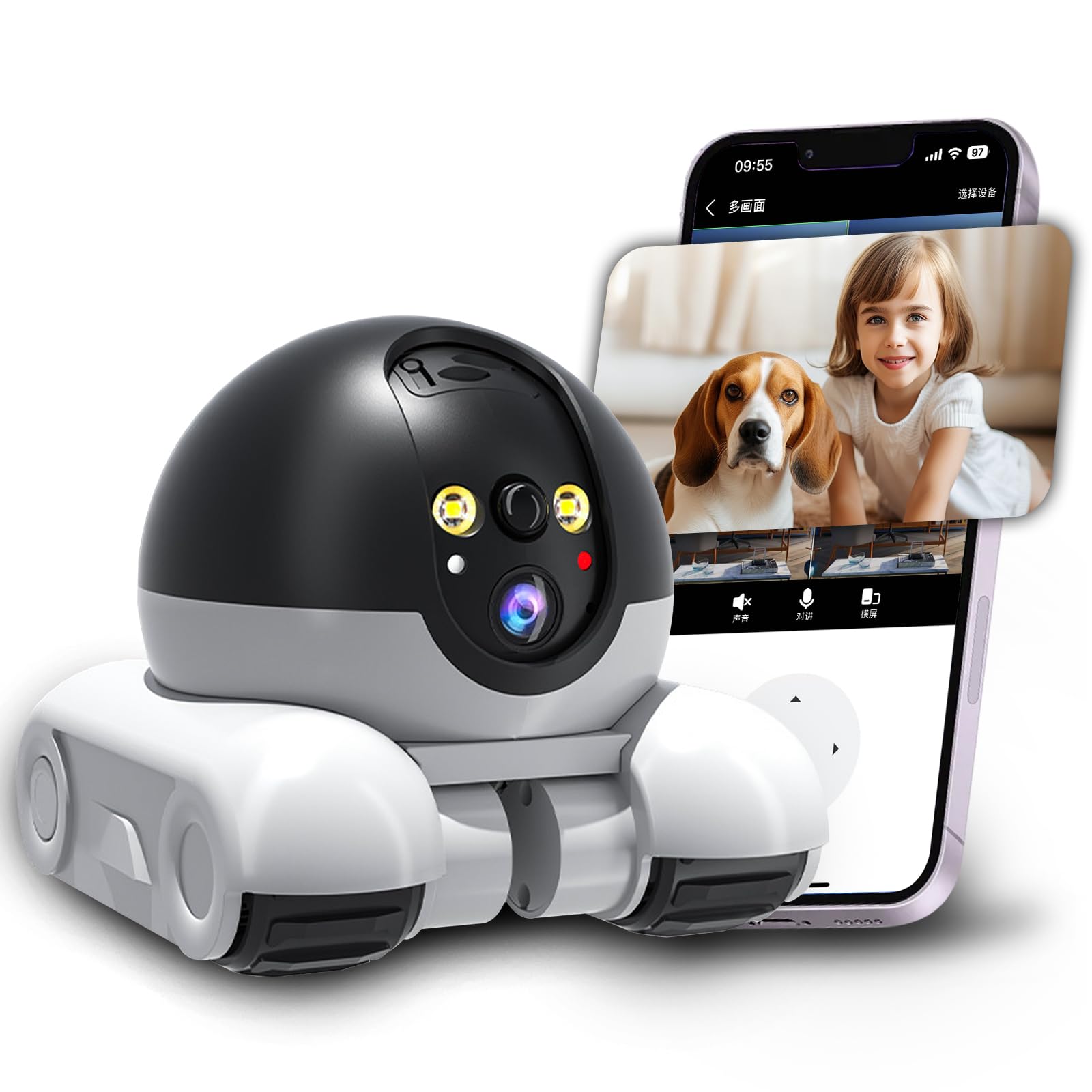 Wi-Fi Mobile Patrol Robot Camera for Home Monitoring and Security