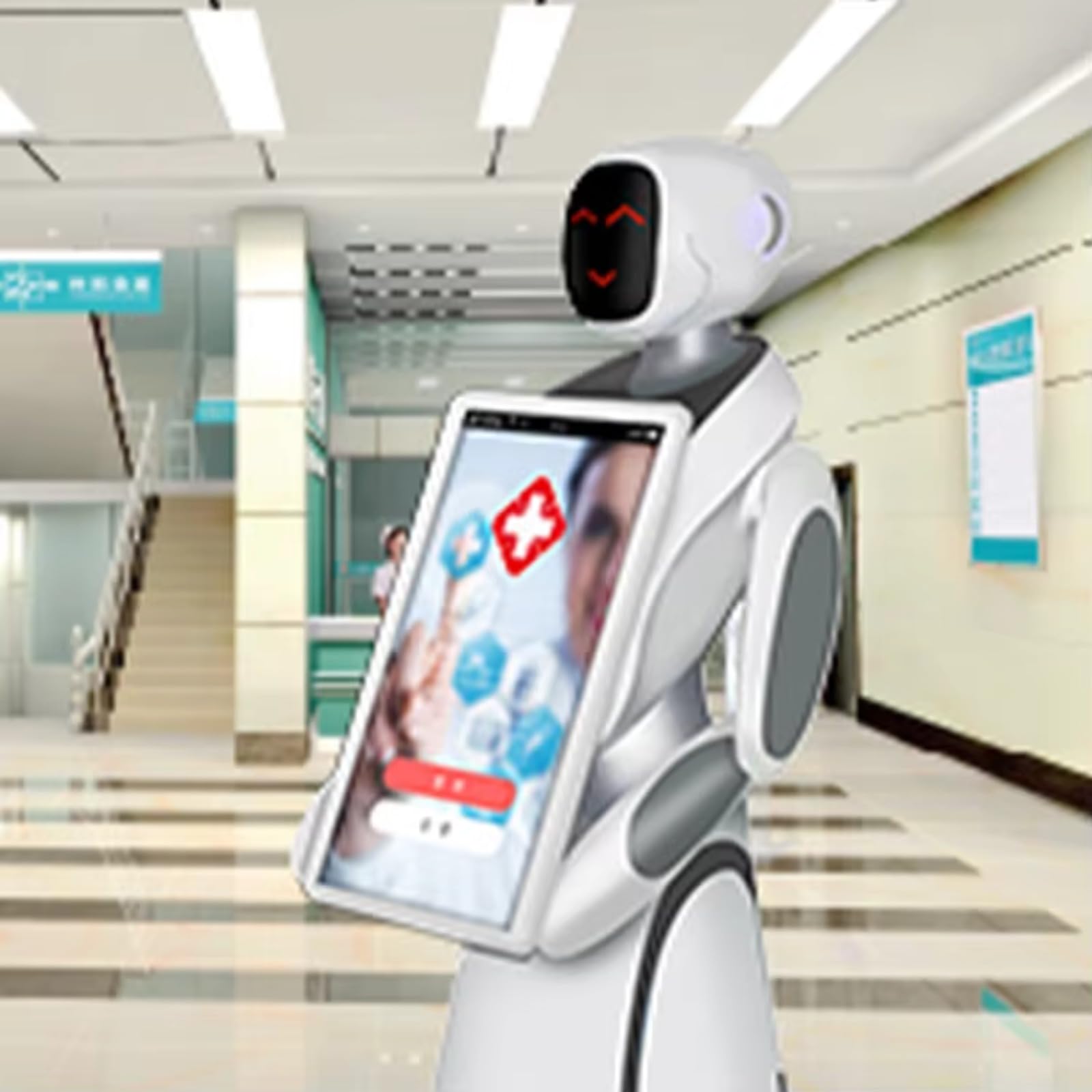 Commercial Greeter Robot Intelligent AI Voice Control