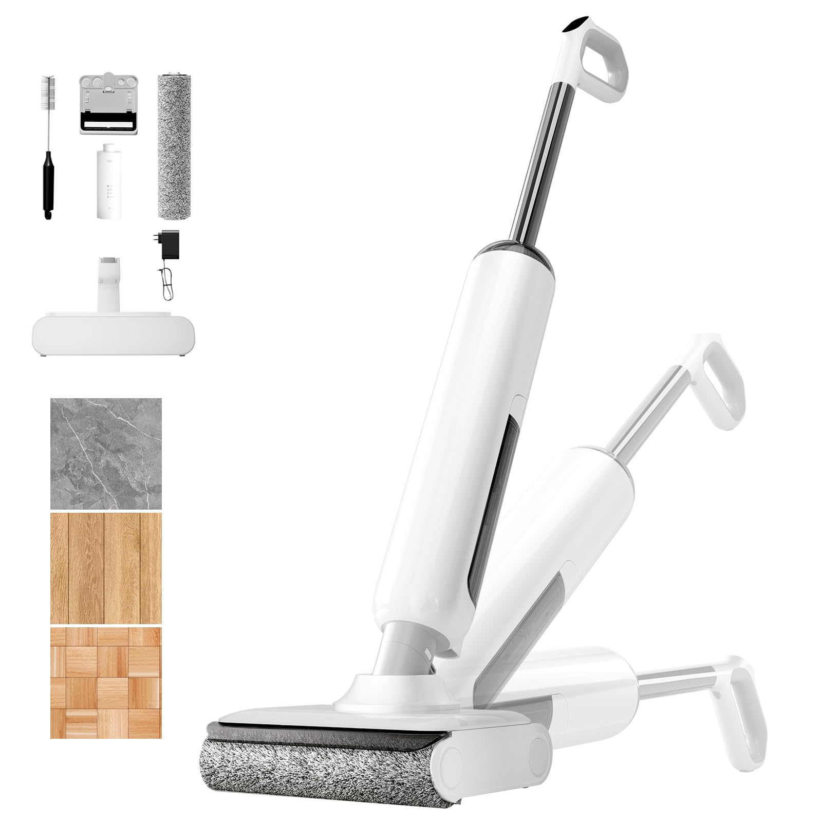 Wet Dry Vacuum Mop Self-Cleaning 180° Lie-Flat HCLA3Air