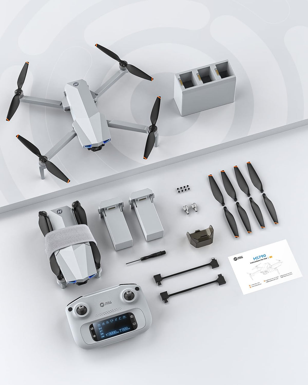GPS дрон с камерой 6K и 3-осевым подвесом HS790