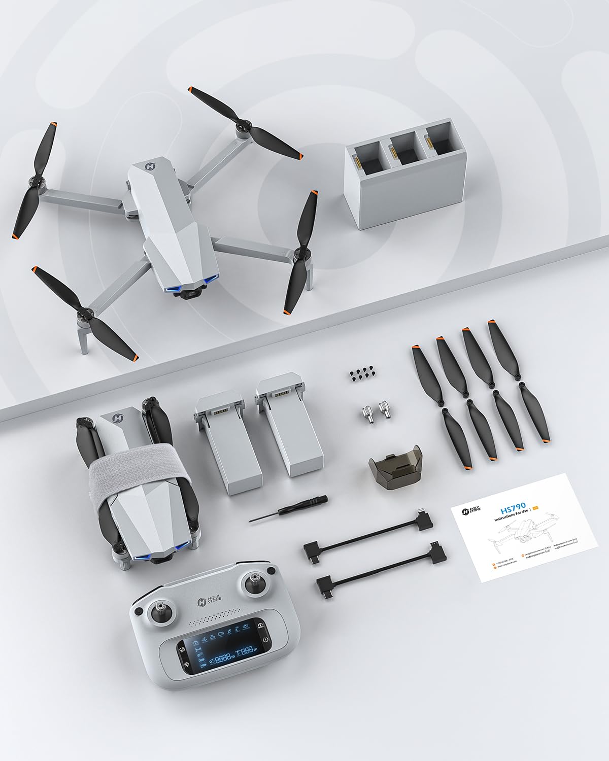 GPS дрон с камерой 6K и 3-осевым подвесом HS790