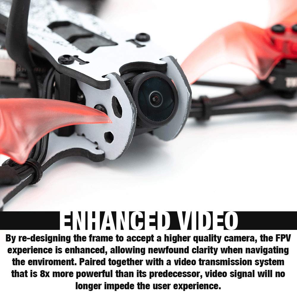 EMAX Tinyhawk II Freestyle BNF FPV Racing Drone with 120km/h High Speed, 5A ESC, 7000KV Brushless Motor, RunCam Nano2 700TVL, 37CH, 25/100/200mW VTX Power