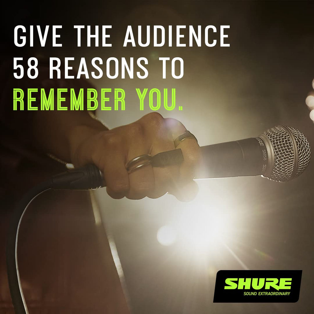 Shure SM58-LC Micrófono Vocal Dinámico Cardioide XLR