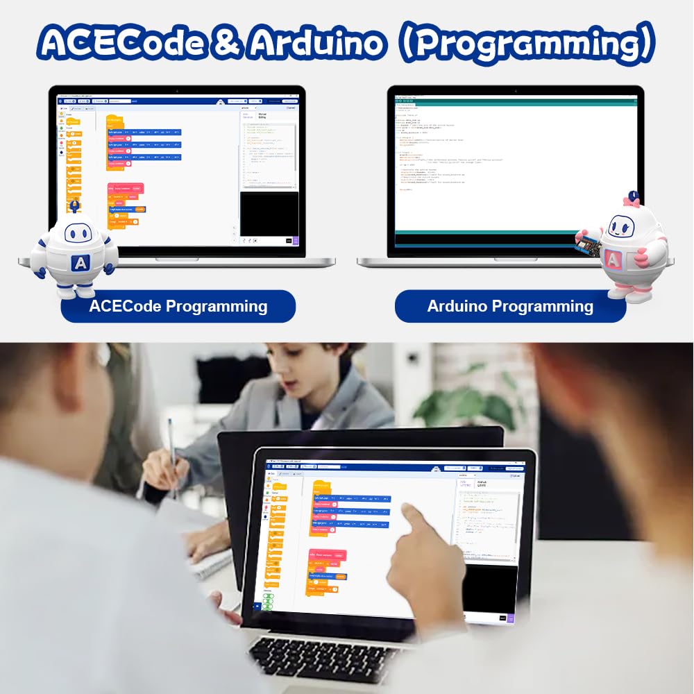 ACEBOTT STEM Robotics Science Kits for Adults, ESP8266 Spider Robot Building Kit, App Remote Control, Walking Crawling Fun Educational Toy for 12 + Year Old Boys, Girls, Teens, Adults Unique Gifts