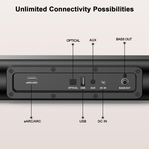 250W Dolby Atmos Sound Bar 2.1ch for Smart TV