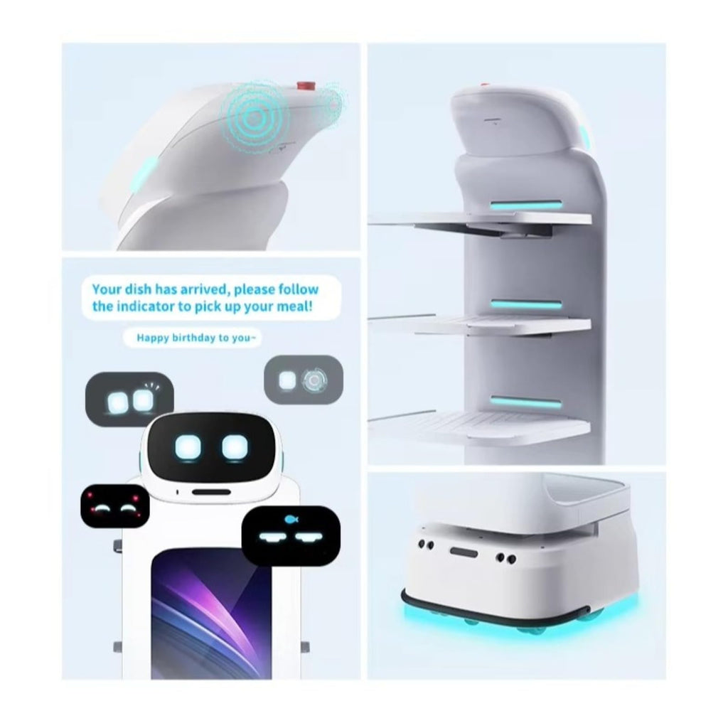 HD Ekranlı Muxtar Yemək Çatdırılması Robotu Model LYJ-SCJIQI-102801