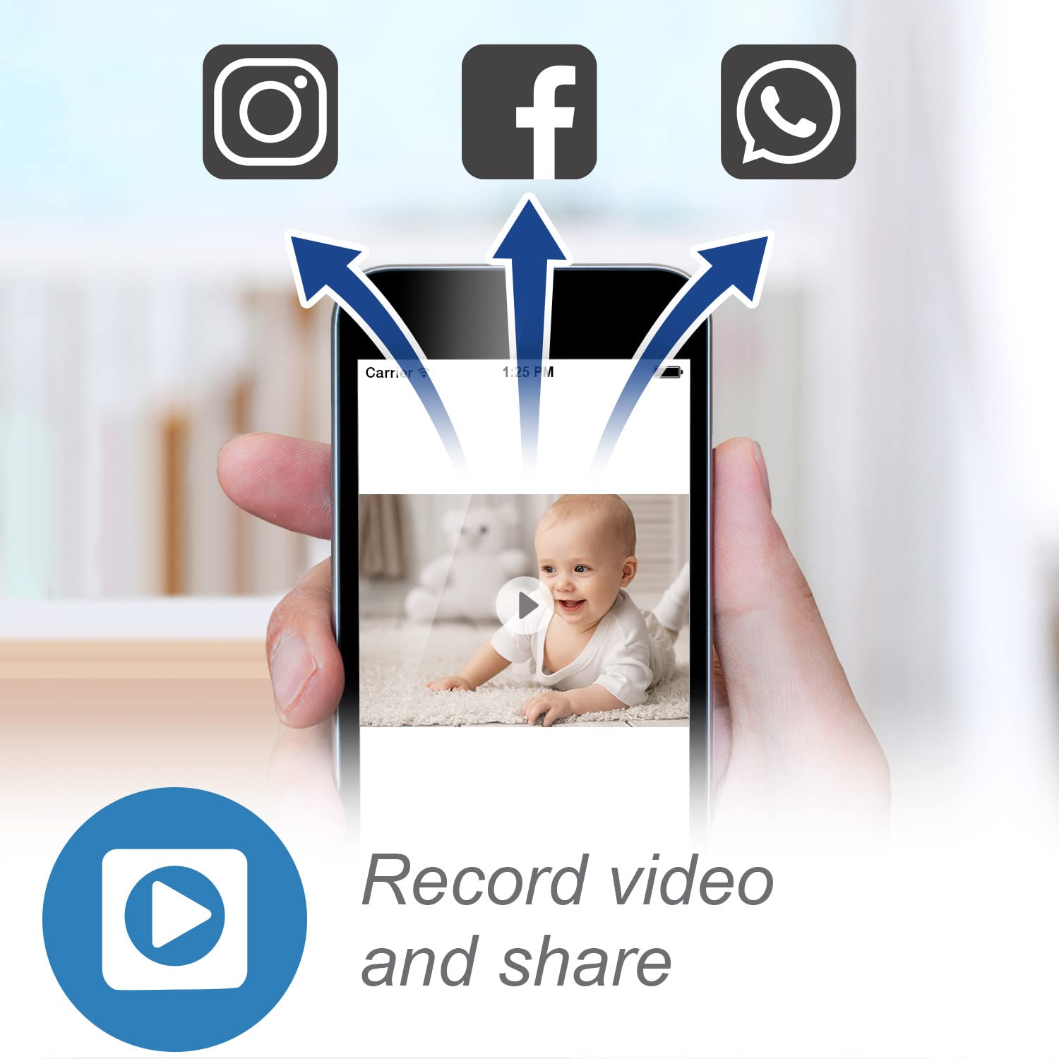 VTech Smart WiFi Baby Monitor with 2 HD Cameras