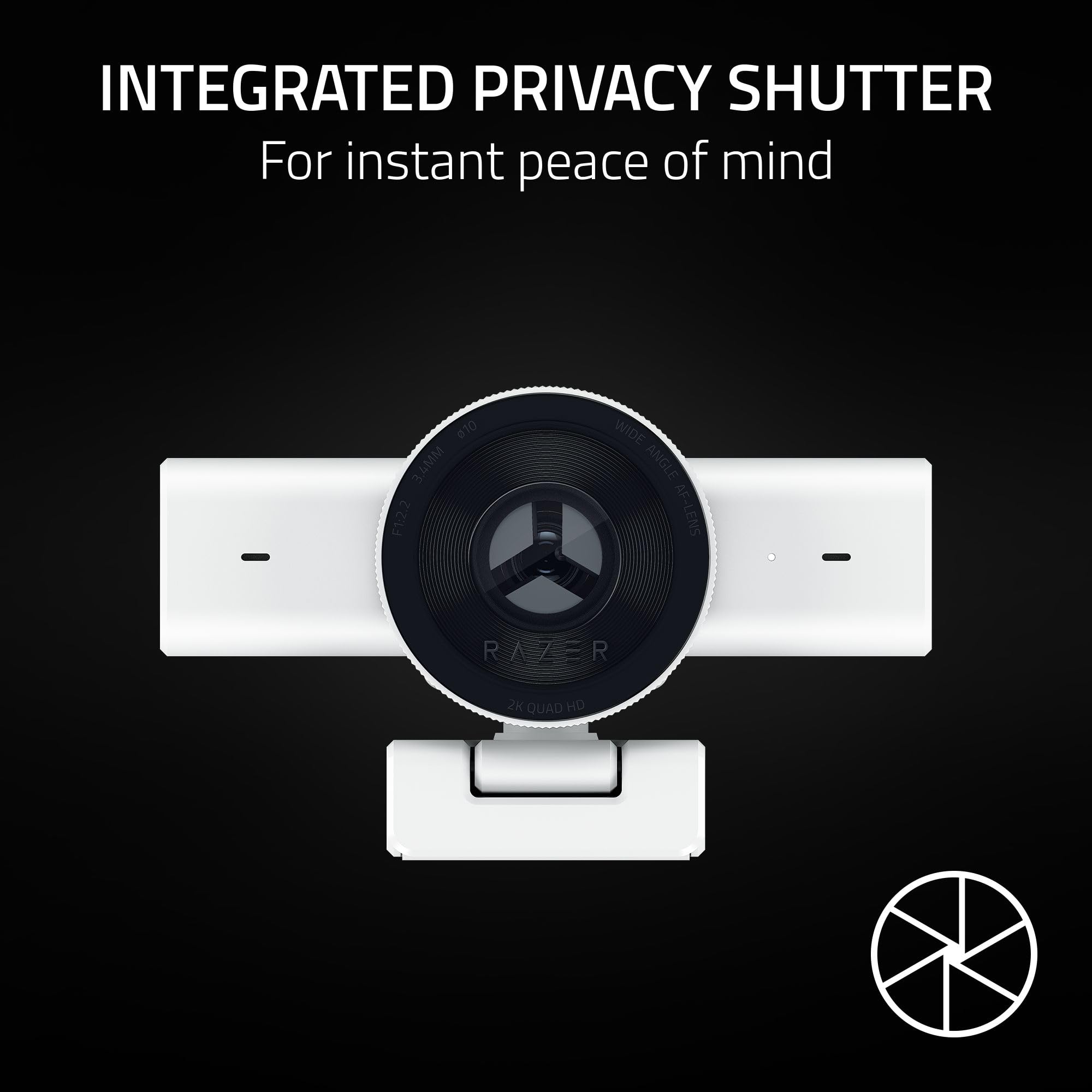 Razer Kiyo V2 X Streaming Webcam White