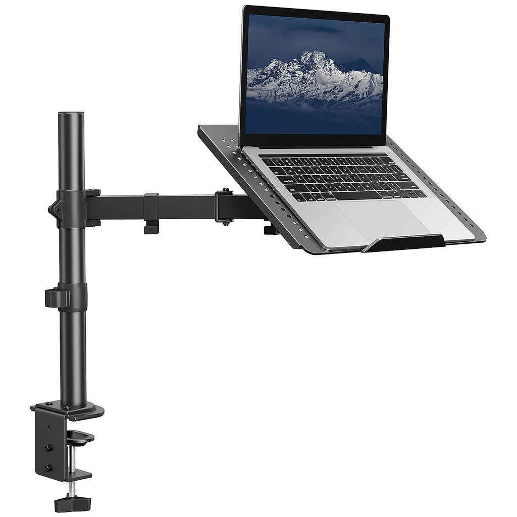 Laptop Desk Mount 17-32 Monitor Arm Ventilated Tray