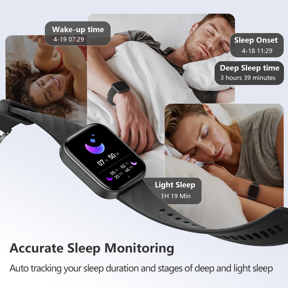 FITVII Smart Watch: Track Health, Answer Calls