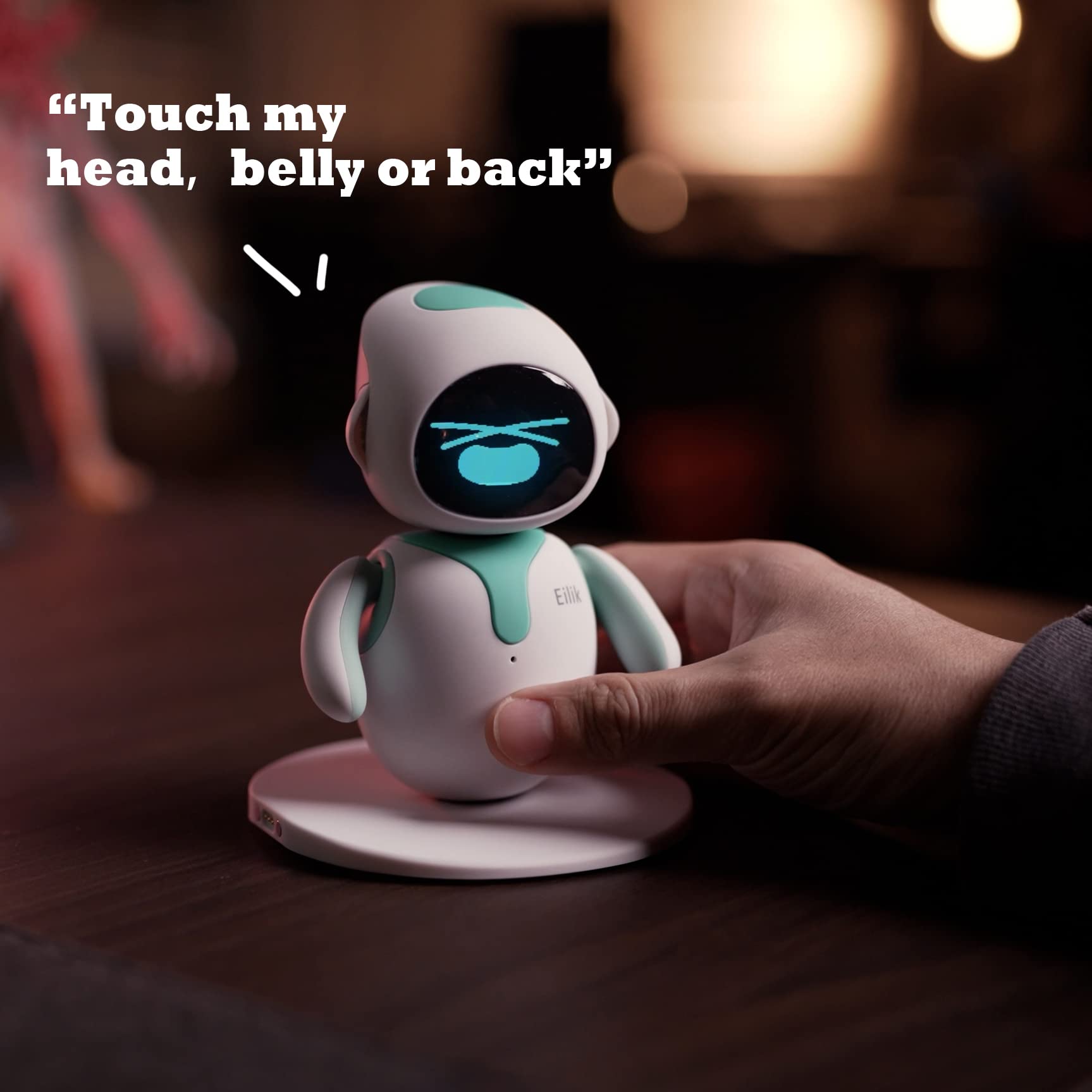 Eilik Interactive Robot Pet — Emotions, Touch Control, No WiFi, Blue