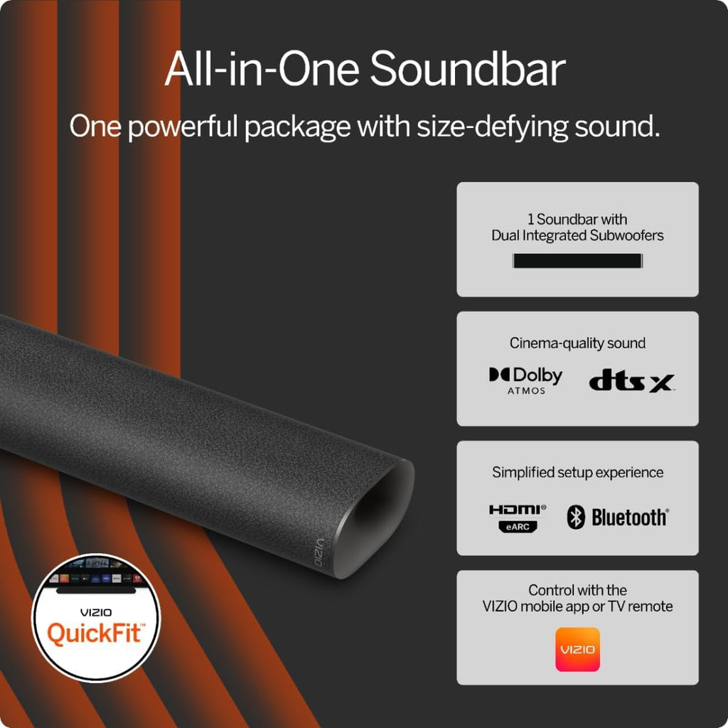 Barra de sonido para cine en casa 5.1.4 con