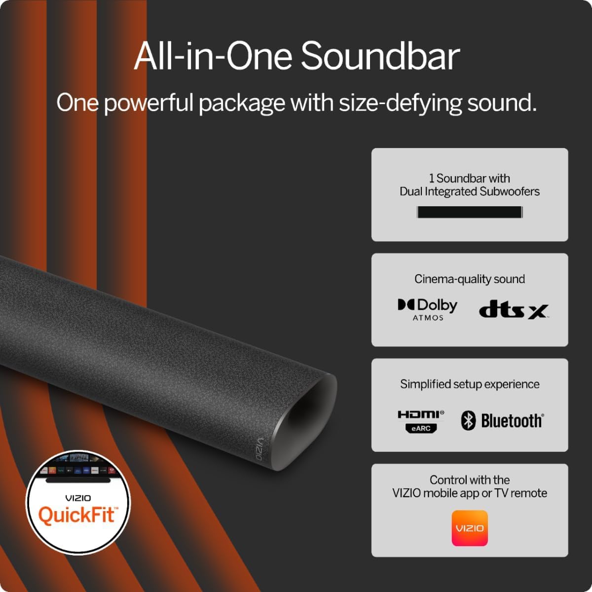 Barra de sonido para cine en casa 5.1.4 con