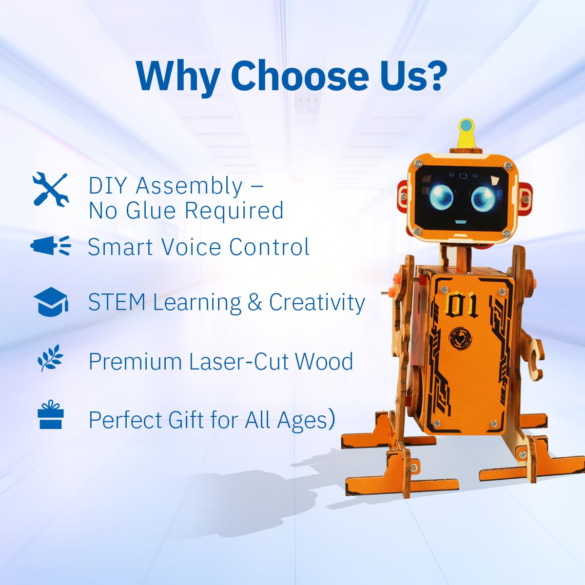 Giggleway Voice-Control Interaktiver Robotik-Bausatz