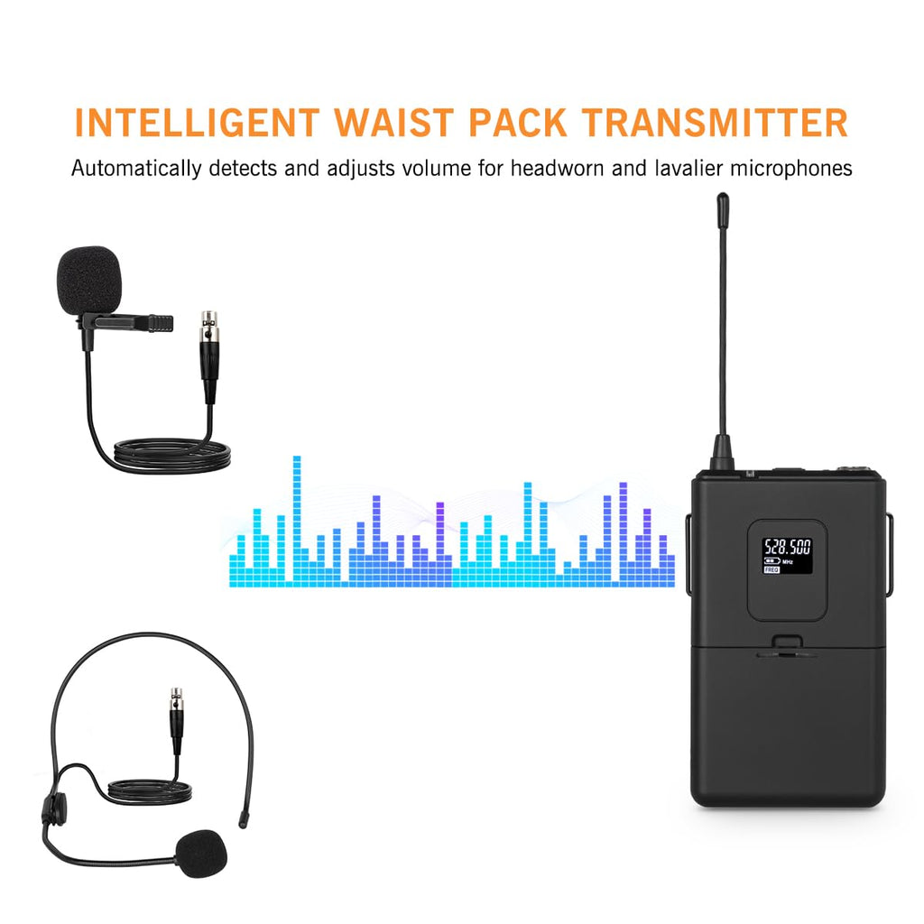 Sistema de Micrófono Inalámbrico 4 Canales UHF E40