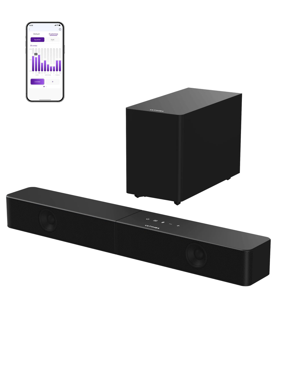 ULTIMEA Sound Bar with Wireless Subwoofer for Deep Bass