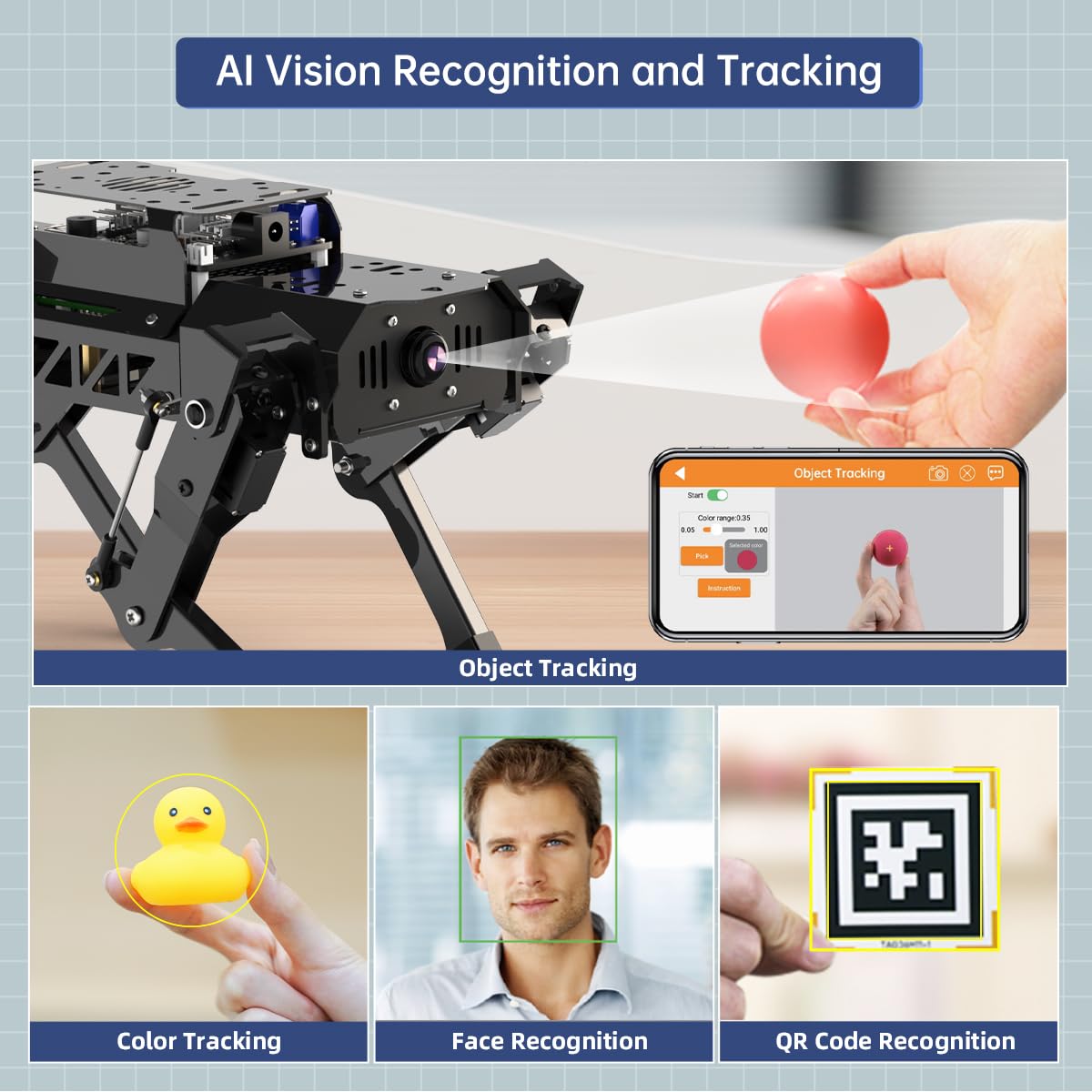 PuppyPi AI Robot Dog with ChatGPT and ROS
