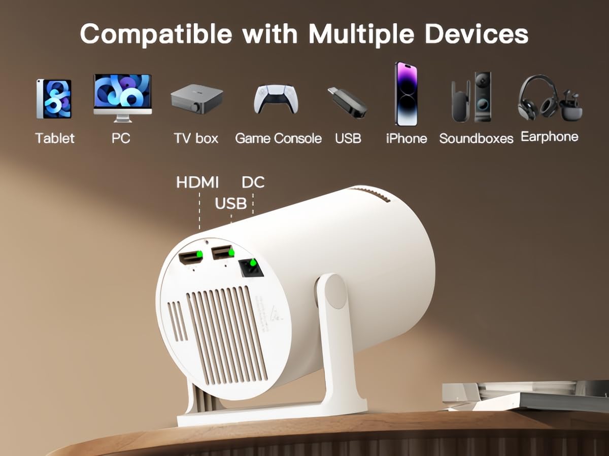 Proyector Portátil Inteligente 4K con Android OS M18 Pro