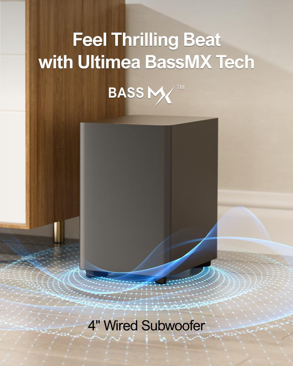 Sistema de Barra de Sonido 7.1ch con Subwoofer, Potencia